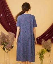GJPJD30270 Jocomomola(ホコモモラ) 【接触冷感】Onditas ドットプリントカットソーワンピース パープル