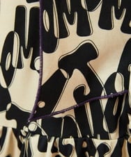 GJPJE04300 Jocomomola(ホコモモラ) Firma 総柄カットソーワンピース ベージュ