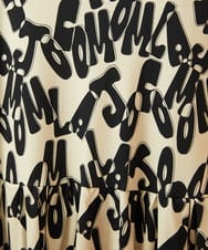 GJPJE04300 Jocomomola(ホコモモラ) Firma 総柄カットソーワンピース ベージュ