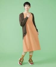 GJPJS33230 Jocomomola(ホコモモラ) Campo フラワー刺繍ワンピース ライトブルー