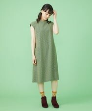 GJPJT34240 Jocomomola(ホコモモラ) Bocadillo ジャカードワンピース パープル
