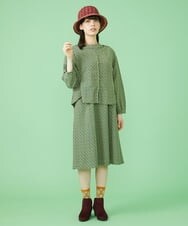 GJPJT34240 Jocomomola(ホコモモラ) Bocadillo ジャカードワンピース パープル