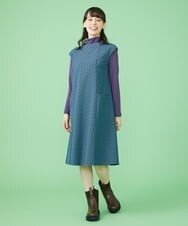 GJPJT34240 Jocomomola(ホコモモラ) Bocadillo ジャカードワンピース パープル