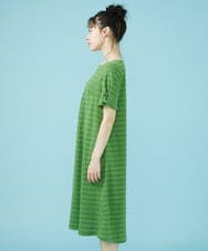 GJPJW37230 Jocomomola(ホコモモラ) Espejismo シャーリングジャカードワンピース グリーン