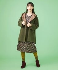 GJPLS31230 Jocomomola(ホコモモラ) Lau フラワープリントワンピース ピンク