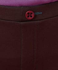 GJQAA33130 Jocomomola(ホコモモラ) 刺繍入り裏起毛レギンスパンツ グリーン