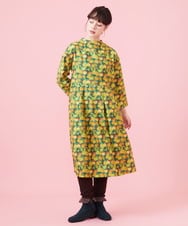 GJQAA33130 Jocomomola(ホコモモラ) 刺繍入り裏起毛レギンスパンツ グリーン