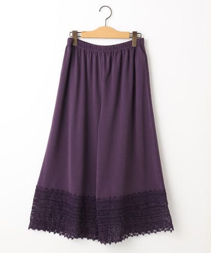 GJQAE41120 Jocomomola 天竺レースペチコートパンツ