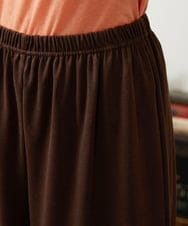 GJQAE41120 Jocomomola(ホコモモラ) 天竺レースペチコートパンツ ブラウン