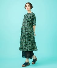 GJQFA34120 Jocomomola(ホコモモラ) 天竺レースペチコートパンツ イエロー