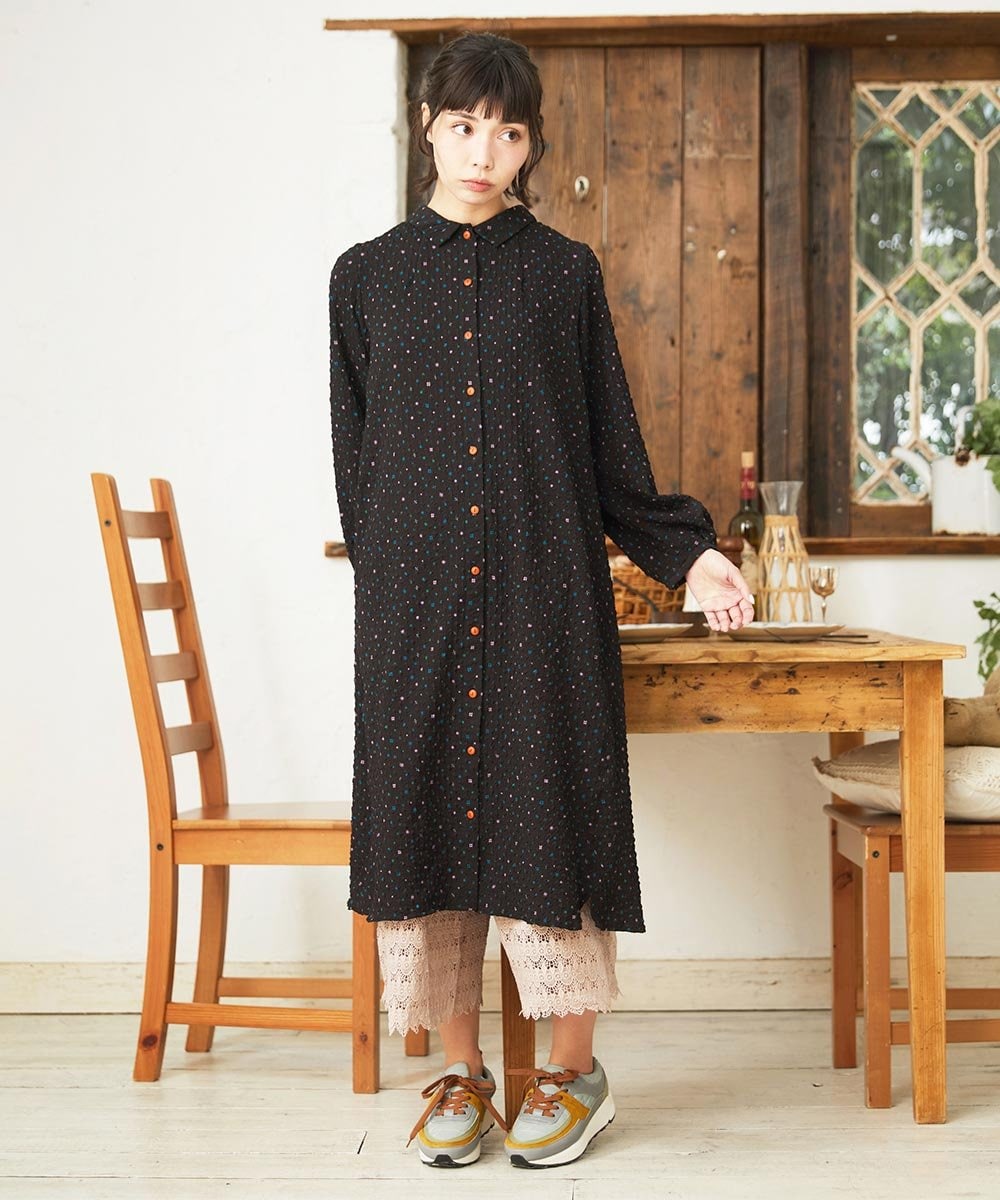 GJQFD31120 Jocomomola(ホコモモラ) 天竺レースペチコートパンツ ピンク