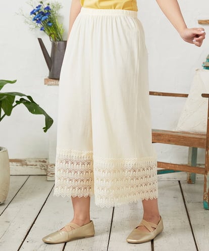 GJQFD31120  天竺レースペチコートパンツ