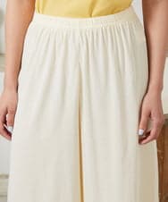 GJQFD31120 Jocomomola(ホコモモラ) 天竺レースペチコートパンツ アイボリー