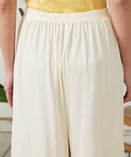 GJQFD31120 Jocomomola(ホコモモラ) 天竺レースペチコートパンツ アイボリー