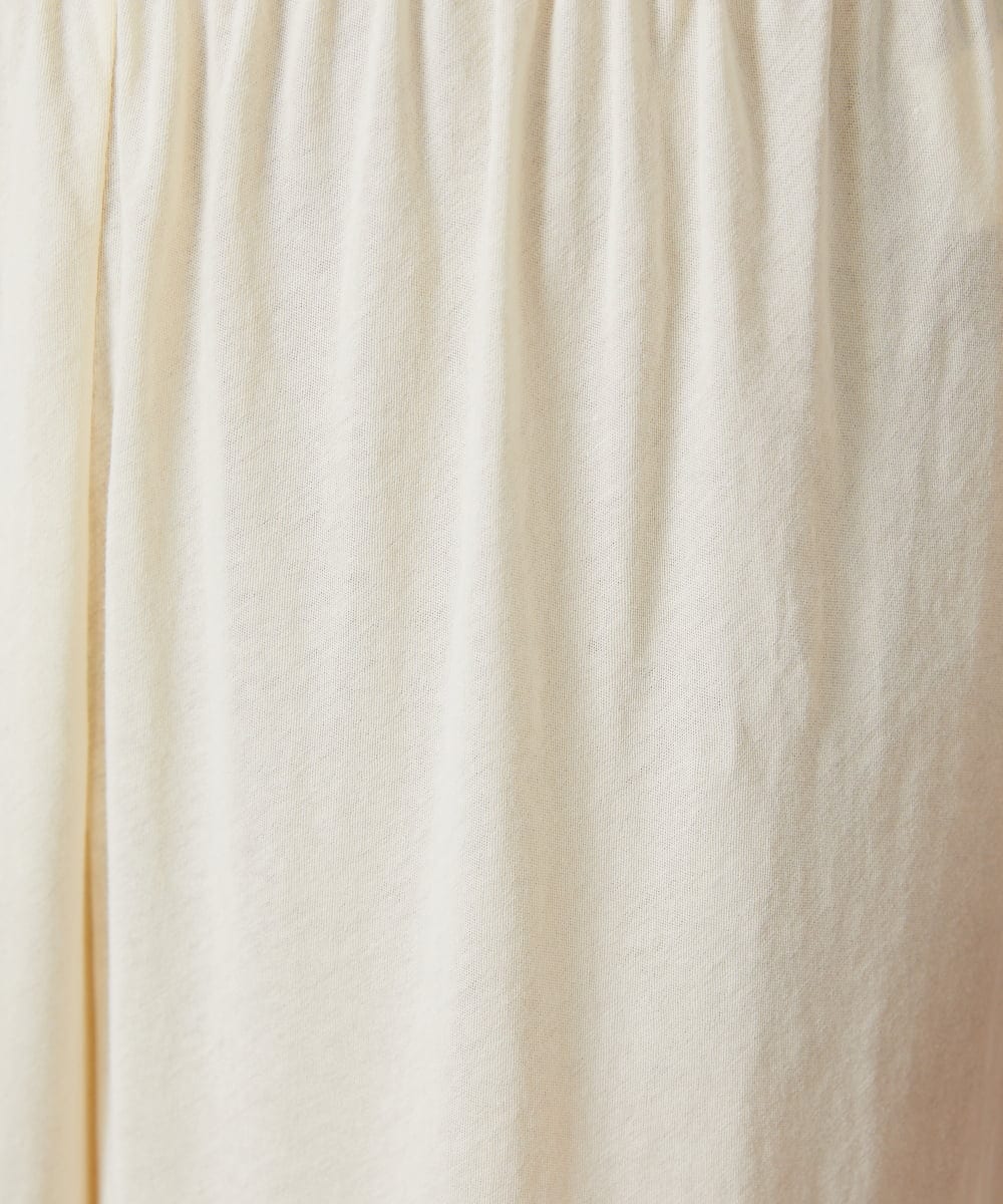 GJQFD31120 Jocomomola(ホコモモラ) 天竺レースペチコートパンツ アイボリー