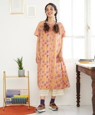 GJQFD31120 Jocomomola(ホコモモラ) 天竺レースペチコートパンツ アイボリー