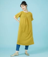 GJQGW46130 Jocomomola(ホコモモラ) ベジタブルレース デニムレギンスパンツ ネイビー
