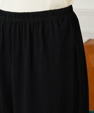 GJQJA43120 Jocomomola(ホコモモラ) 天竺レースペチコートパンツ ブラック