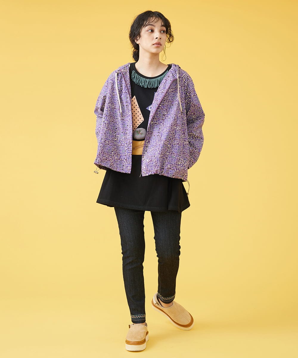 GJQJQ35100 Jocomomola(ホコモモラ) ストレッチデニムパンツ ブルー