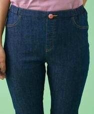 GJQJQ35100 Jocomomola(ホコモモラ) ストレッチデニムパンツ ブルー