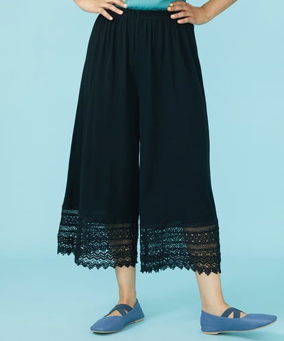 GJQJV44120 Jocomomola Luz solar レースペチコートパンツ