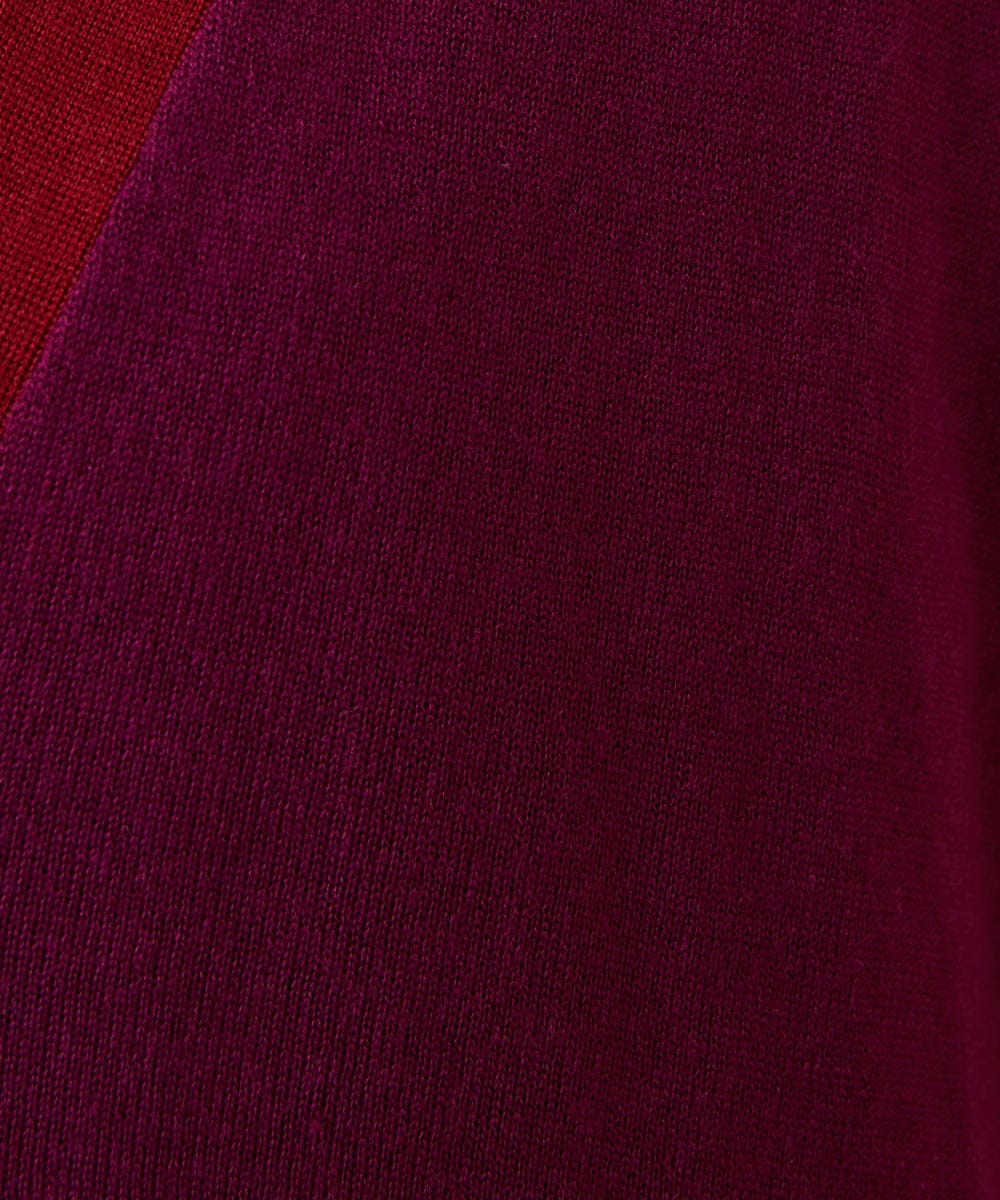 GJSAA33210 Jocomomola(ホコモモラ) Lana blend 配色トッパーカーディガン イエロー