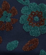 GJSAD01250 Jocomomola(ホコモモラ) Flor suave フラワージャカードニットカーディガン ベージュ