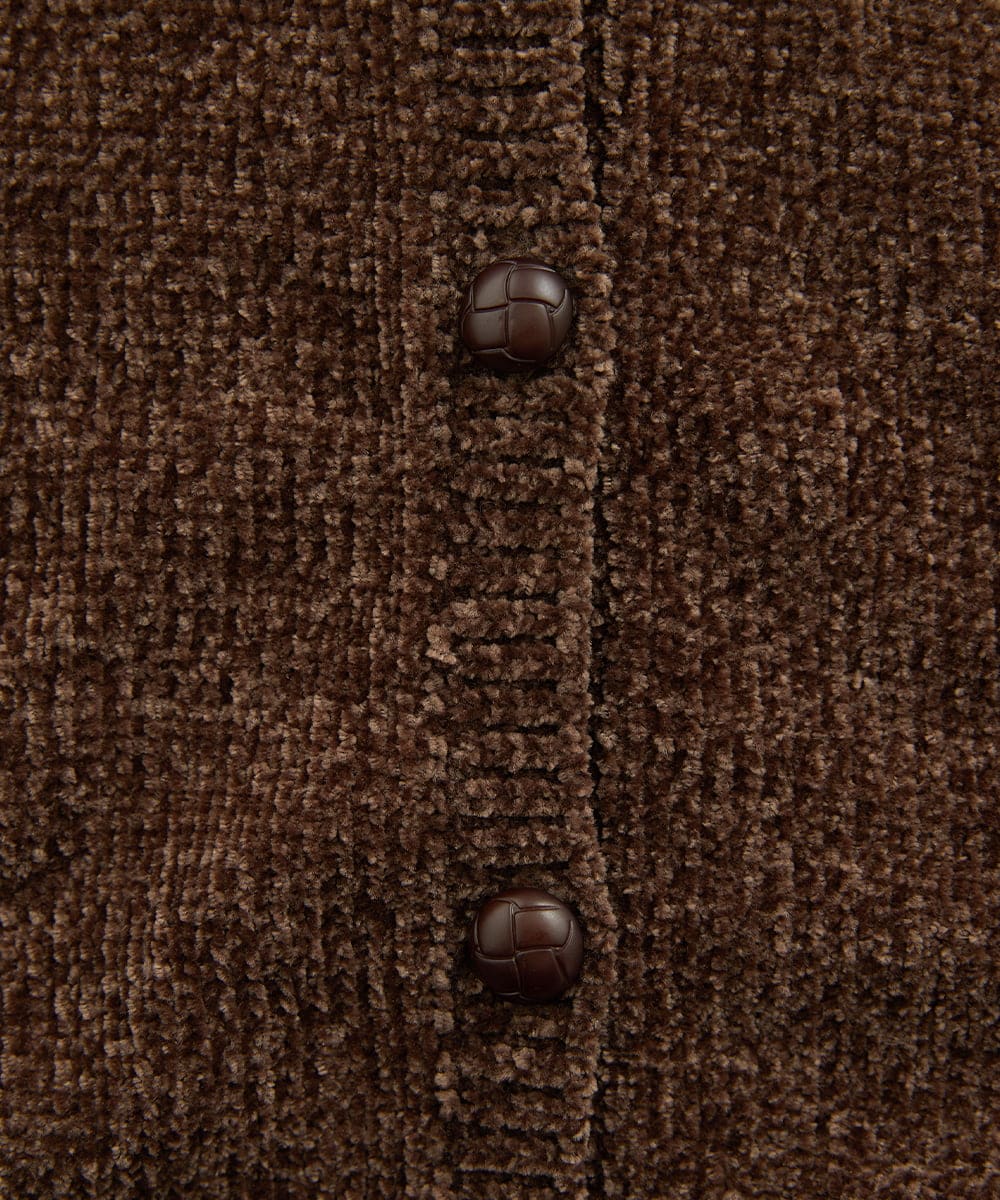 GJSAD31220 Jocomomola(ホコモモラ) Hilo molle ニットカーディガン ピンク