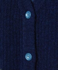 GJSAE02250 Jocomomola(ホコモモラ) Calle de Bordadores フラワーモチーフニットカーディガン ネイビー