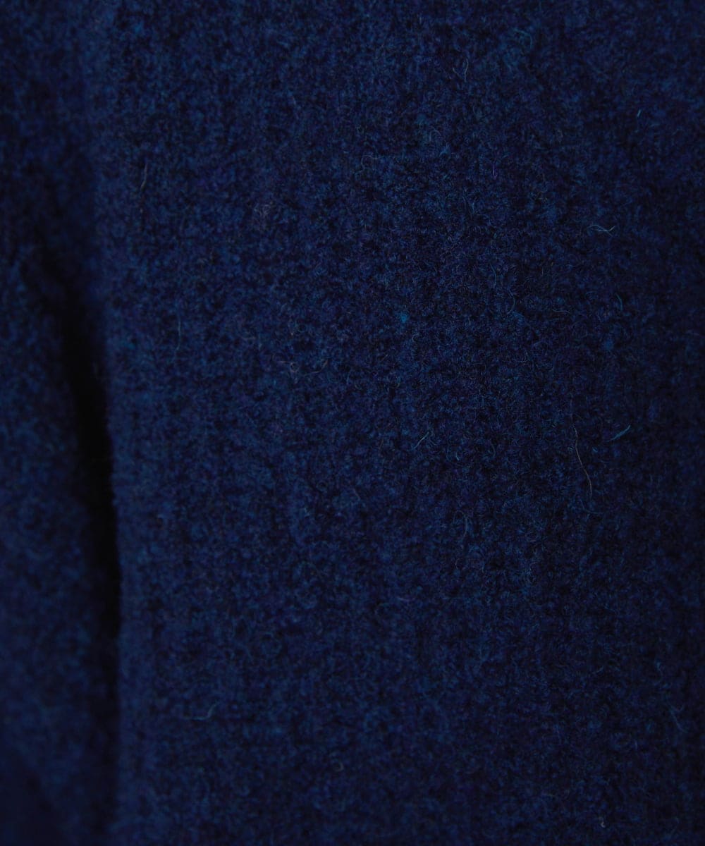 GJSAE02250 Jocomomola(ホコモモラ) Calle de Bordadores フラワーモチーフニットカーディガン ネイビー