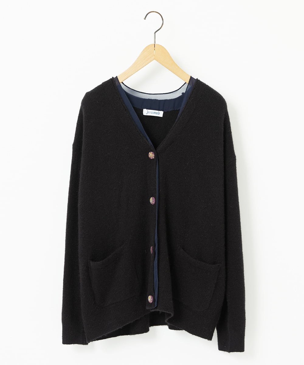 GJSAE35200 Jocomomola Peludo Vネックニットカーディガン