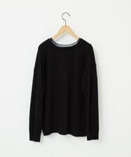 GJSAE35200 Jocomomola(ホコモモラ) Peludo Vネックニットカーディガン ブラック