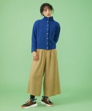 GJSAV34190 Jocomomola(ホコモモラ) Descanso モールニットカーディガン ブルー
