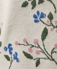 GJSCD01220 Jocomomola(ホコモモラ) El galgo フラワーモチーフニットカーディガン アイボリー