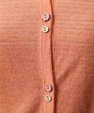 GJSCD31190 Jocomomola(ホコモモラ) Suave シアーニットカーディガン オレンジ