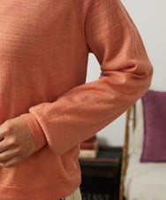 GJSCD31190 Jocomomola(ホコモモラ) Suave シアーニットカーディガン オレンジ