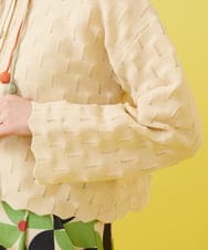 GJSDB02220 Jocomomola(ホコモモラ) Abrir ポコポコニットカーディガン アイボリー