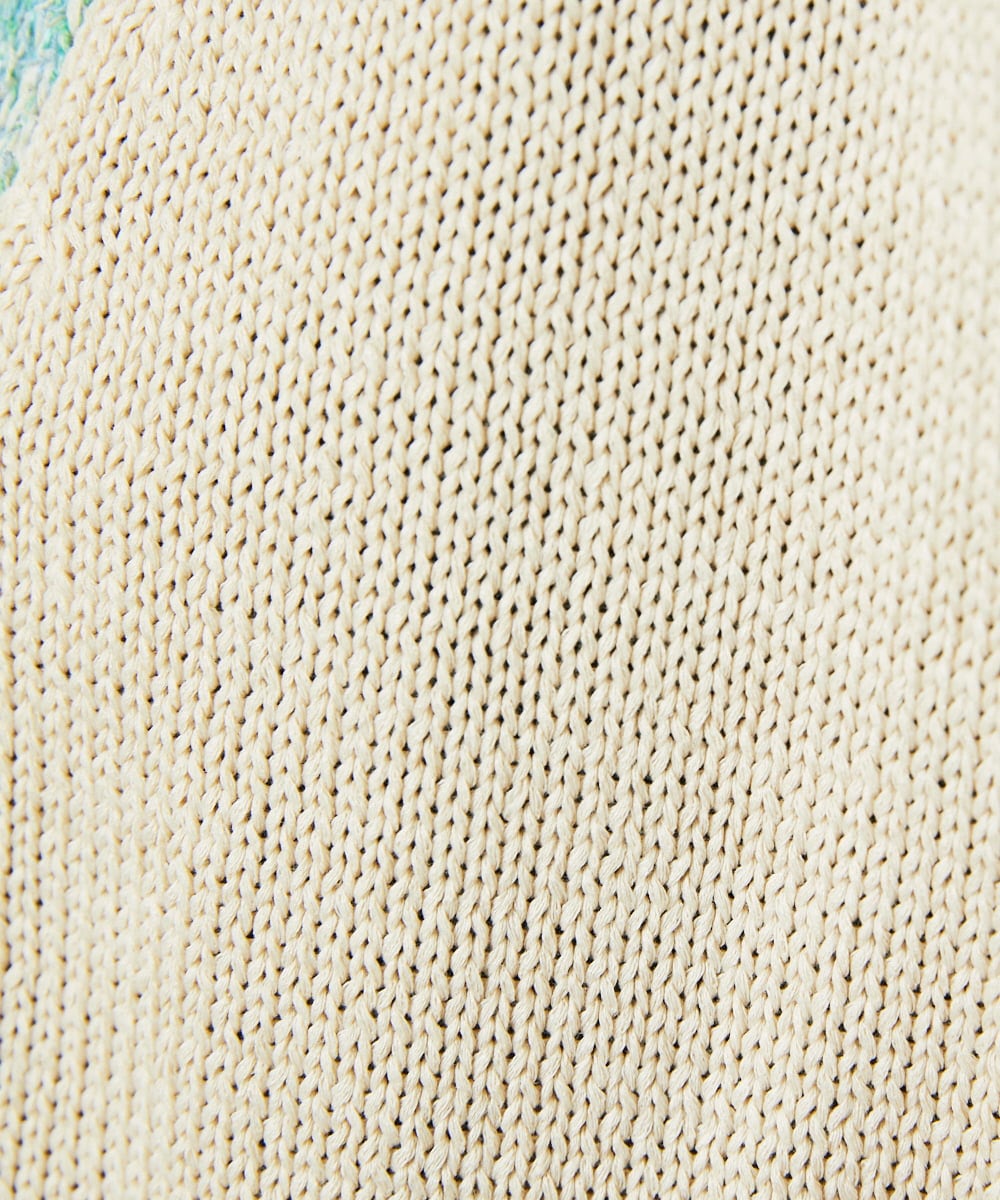 GJSDD01220 Jocomomola(ホコモモラ) Nide de pajaro ファンシーヤーンニットカーディガン アイボリー