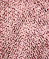 GJSDE31200 Jocomomola(ホコモモラ) カラーネップニットカーディガン レッド