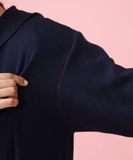 GJSDT01230 Jocomomola(ホコモモラ) Sello フード付きロングカーディガン ライトグリーン