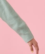 GJSDT01230 Jocomomola(ホコモモラ) Sello フード付きロングカーディガン ライトグリーン