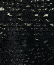 GJSFA30220 Jocomomola(ホコモモラ) コード刺繍ショート丈カーディガン ブラック