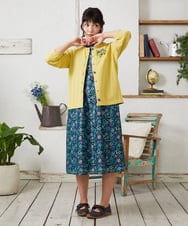 GJSFD30200 Jocomomola(ホコモモラ) ハイツイストコットンカーディガン イエロー