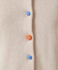 GJSFD30200 Jocomomola(ホコモモラ) ハイツイストコットンカーディガン アイボリー