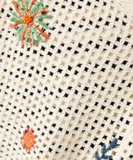 GJSFD31230 Jocomomola(ホコモモラ) Volar フラワーモチーフニットカーディガン アイボリー