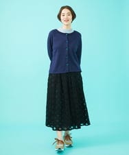 GJSGA30180 Jocomomola(ホコモモラ) Lino suave ラグランスリーブカーディガン アイボリー