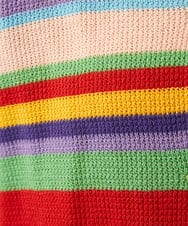 GJSGD01220 Jocomomola(ホコモモラ) Emocion ボーダーカーディガン イエロー