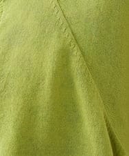 GJSGD30180 Jocomomola(ホコモモラ) 【接触冷感】天竺編みクルーネックカーディガン グリーン