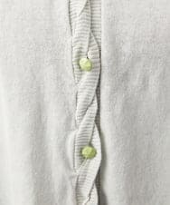 GJSGD30180 Jocomomola(ホコモモラ) 【接触冷感】天竺編みクルーネックカーディガン ライトグレー