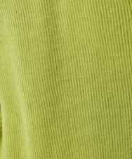 GJSGD31230 Jocomomola(ホコモモラ) 【接触冷感】リブ編みロングカーディガン グリーン